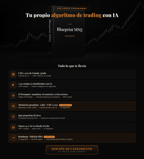 Blueprint MNQ — todo lo que incluye — Julieta Benutti