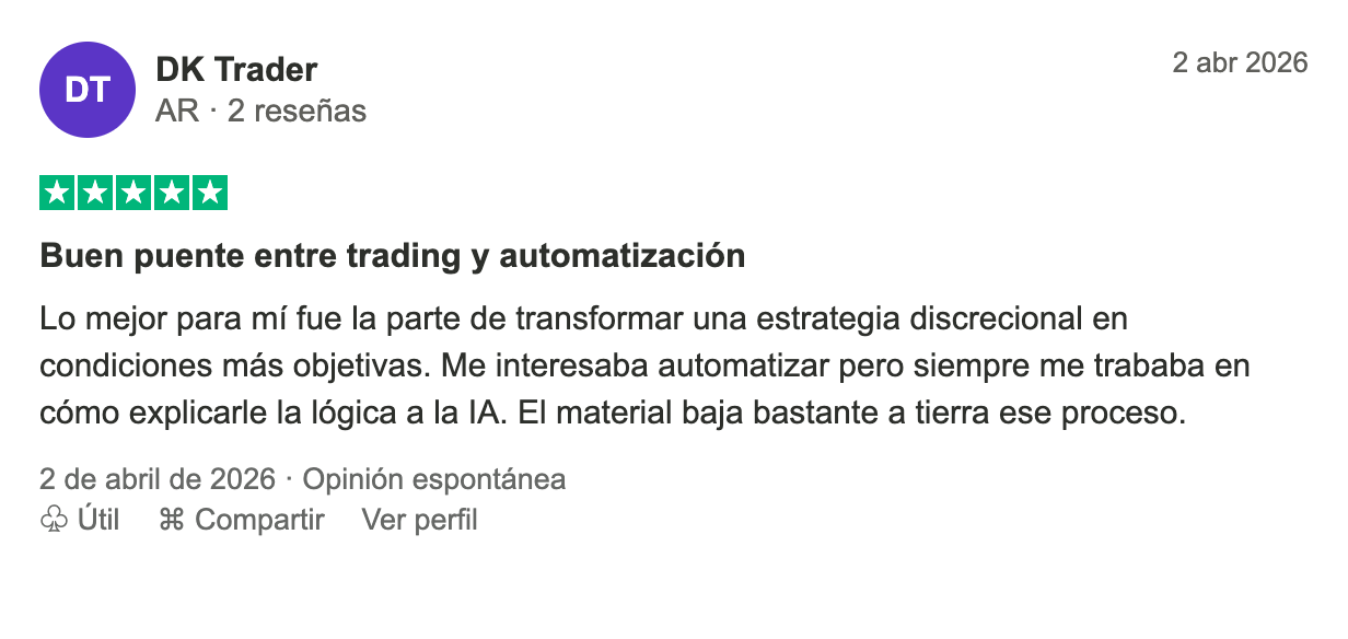 Opinión de DK Trader sobre Sistema Propio