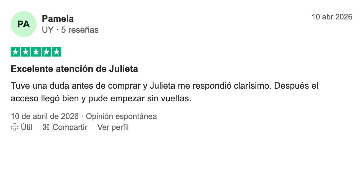 Opinión de Pamela sobre Sistema Propio